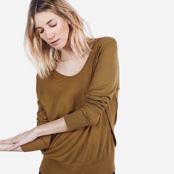 Everlane Tops - Everlane The Luxe Sweater U-Neck